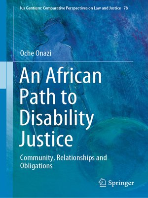 cover image of An African Path to Disability Justice